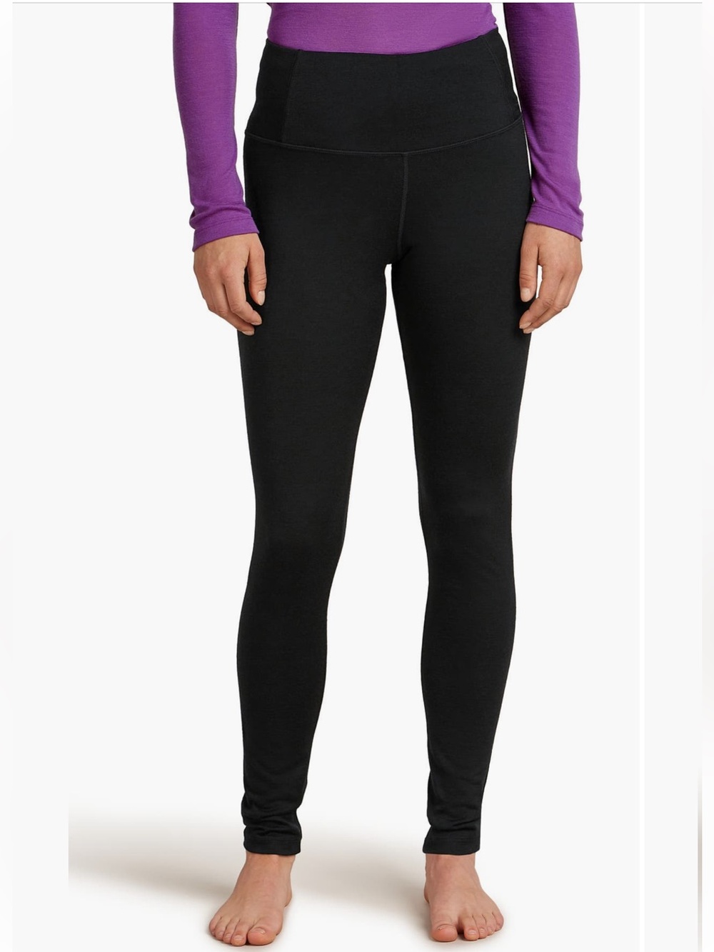Icebreaker 200 Oasis High Waist Leggings Black